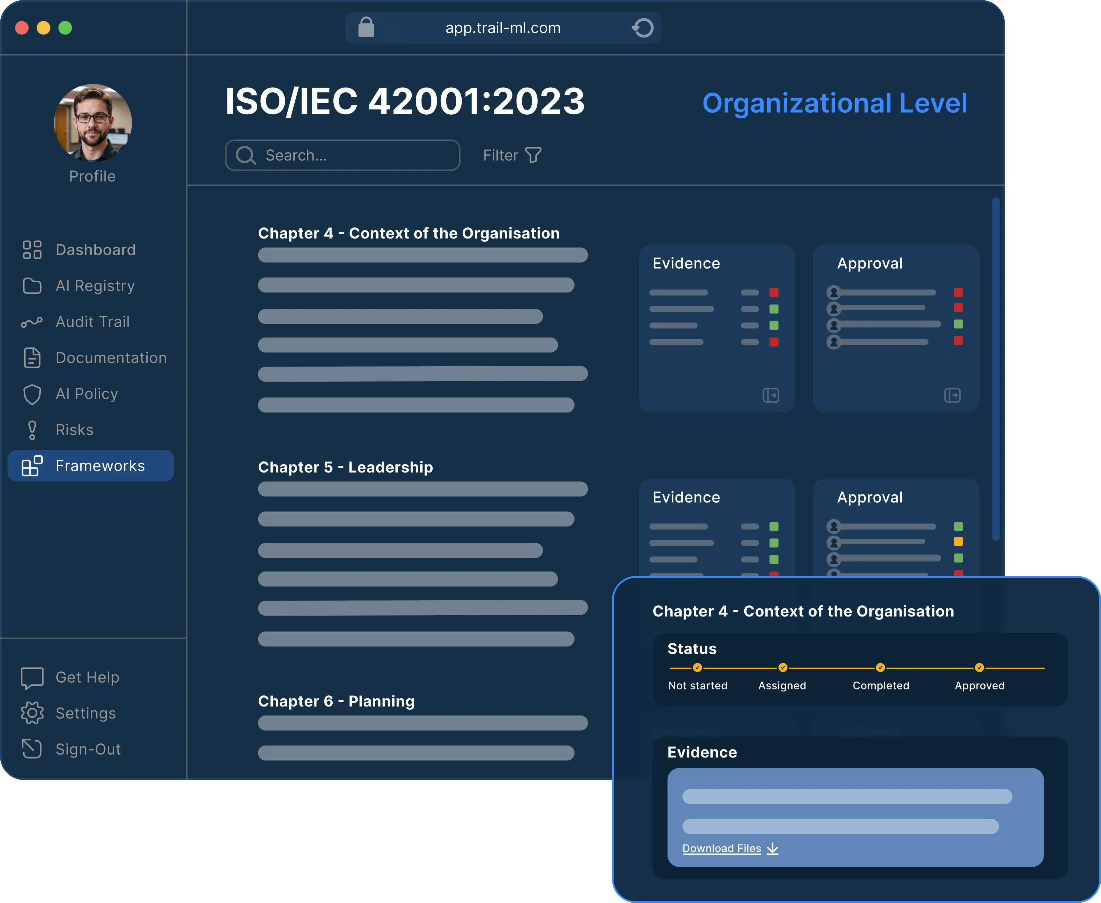 Get ISO 42001 certified via trail
